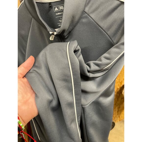 Adidas Golf Pullover Sweatshirt Performance Quarter Zip Climalite Mens sz L Gray - Picture 4 of 5